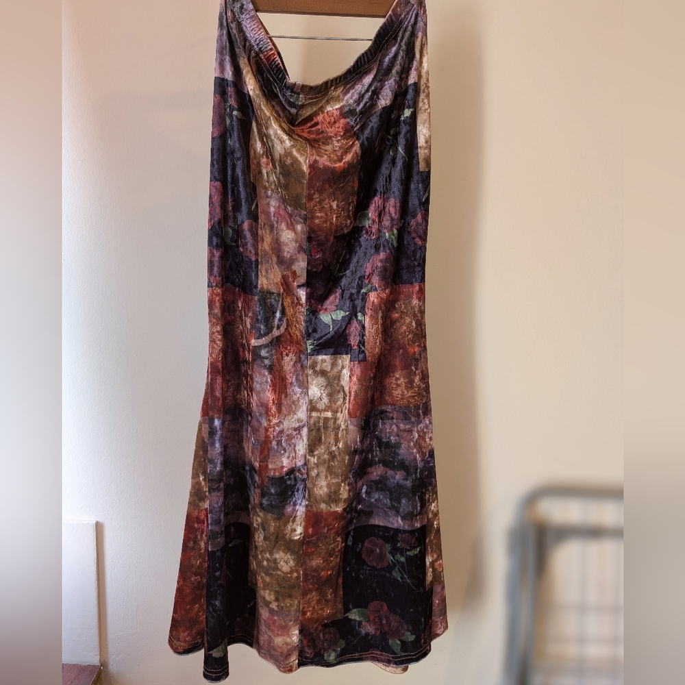 Bohemian Patchwork Maxi Skirt